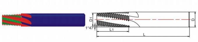 Linha Endmills do carboneto de tungstênio de Wxsoon BSPT para o CNC que rosqueia o corte